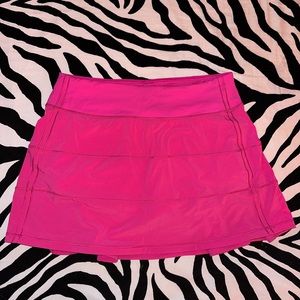 LULULEMON ATHLETICA Sonic Pink Pace Rival Mid-Rise Skirt Long